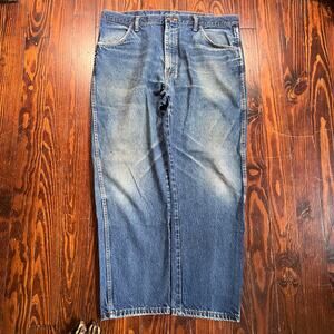 Rustler 40x30 Workwear Jeans Blue Straight Leg